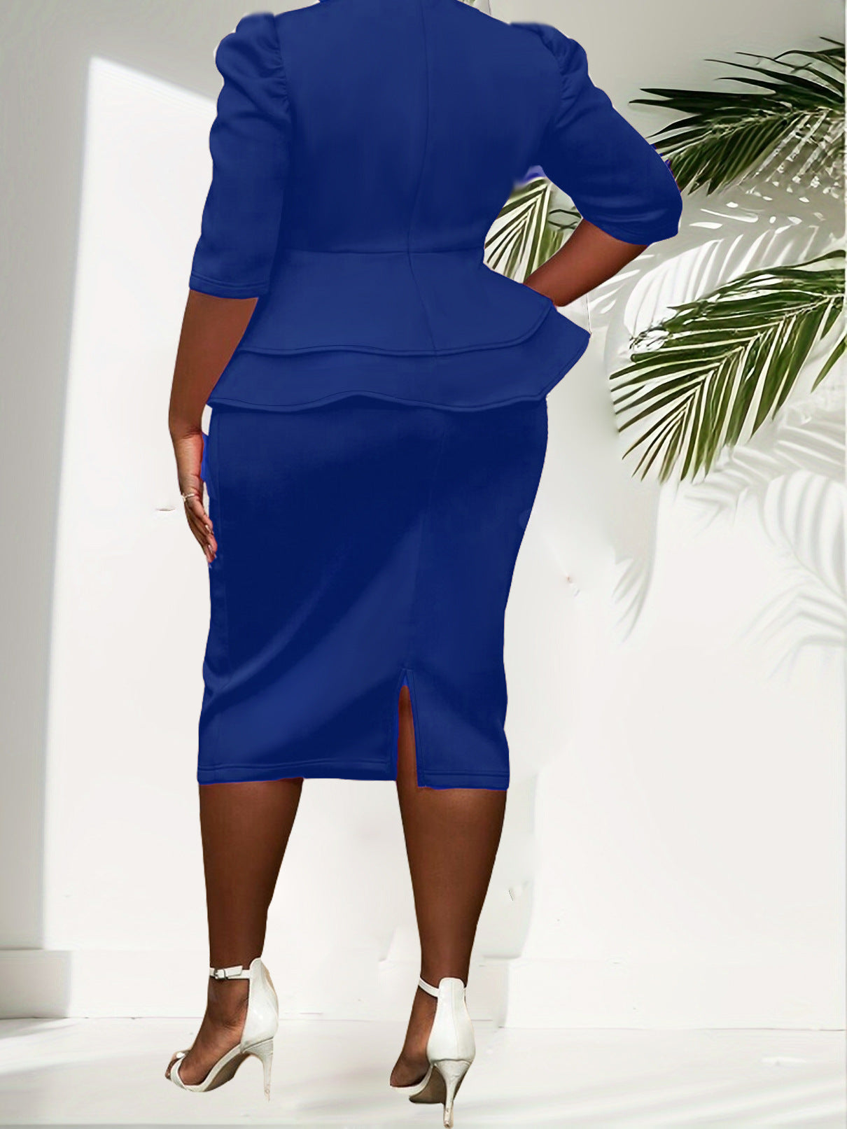 Plus Size Women Elegant Dress 9