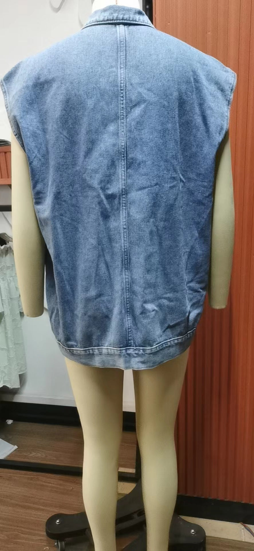 Women Fashion Loose Denim Vest 17