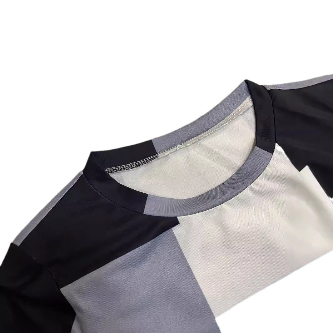 Summer women's print loose short-sleeved T-shirt shorts Casual two piece set 6