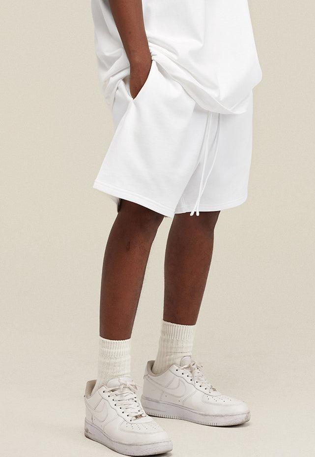 Summer Men's Solid Color Trendy Loose Casual Knee-Length Sports Shorts 18