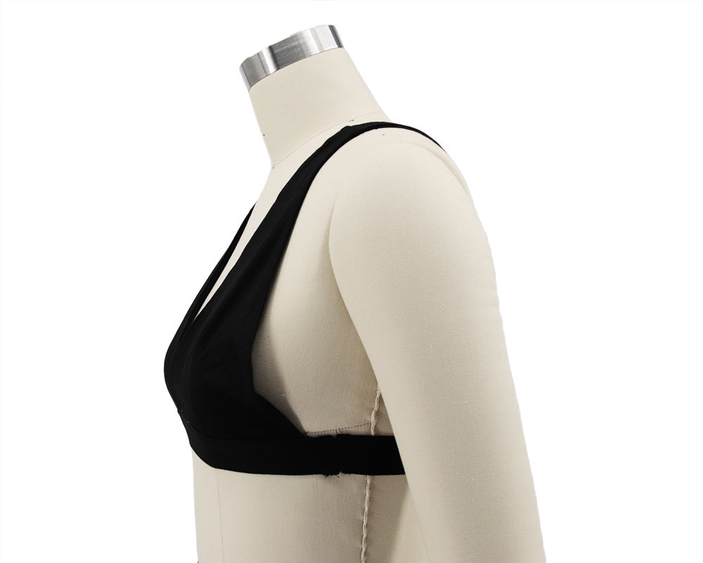 Women Solid Sling Elastic Casual Sports Two-piece Set 31