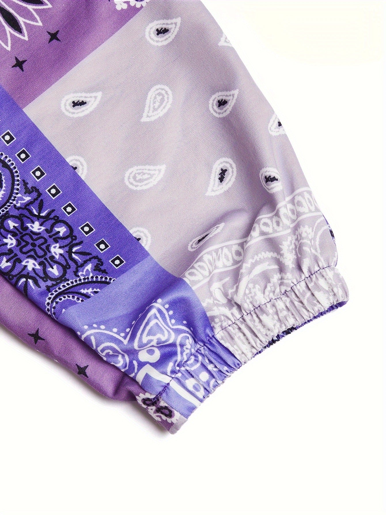 Women Casual Cashew Print Bouquet Foot Pants 6