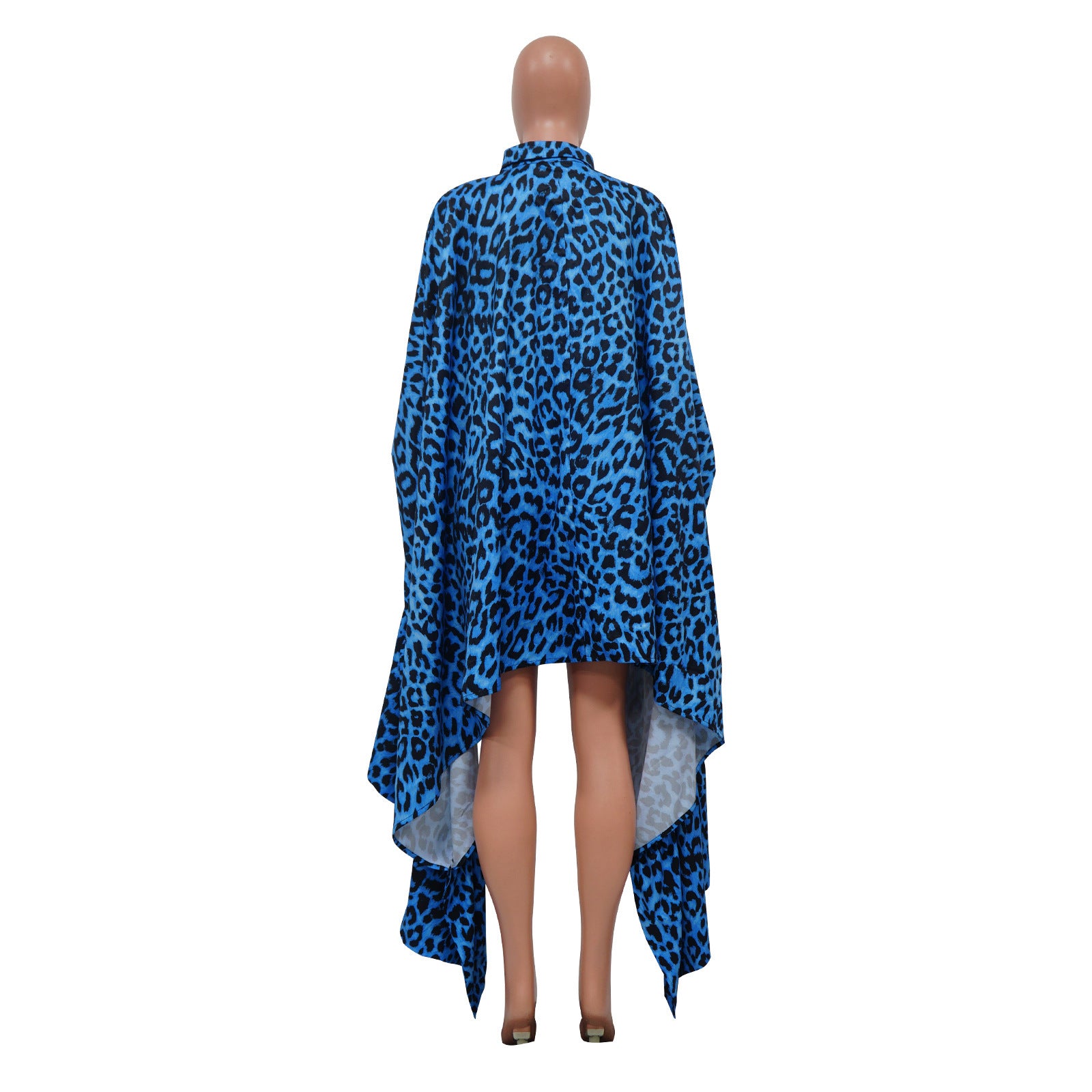 Fashion Plus Size Women's Autumn And Winter Leopard Print Loose Long Top 12