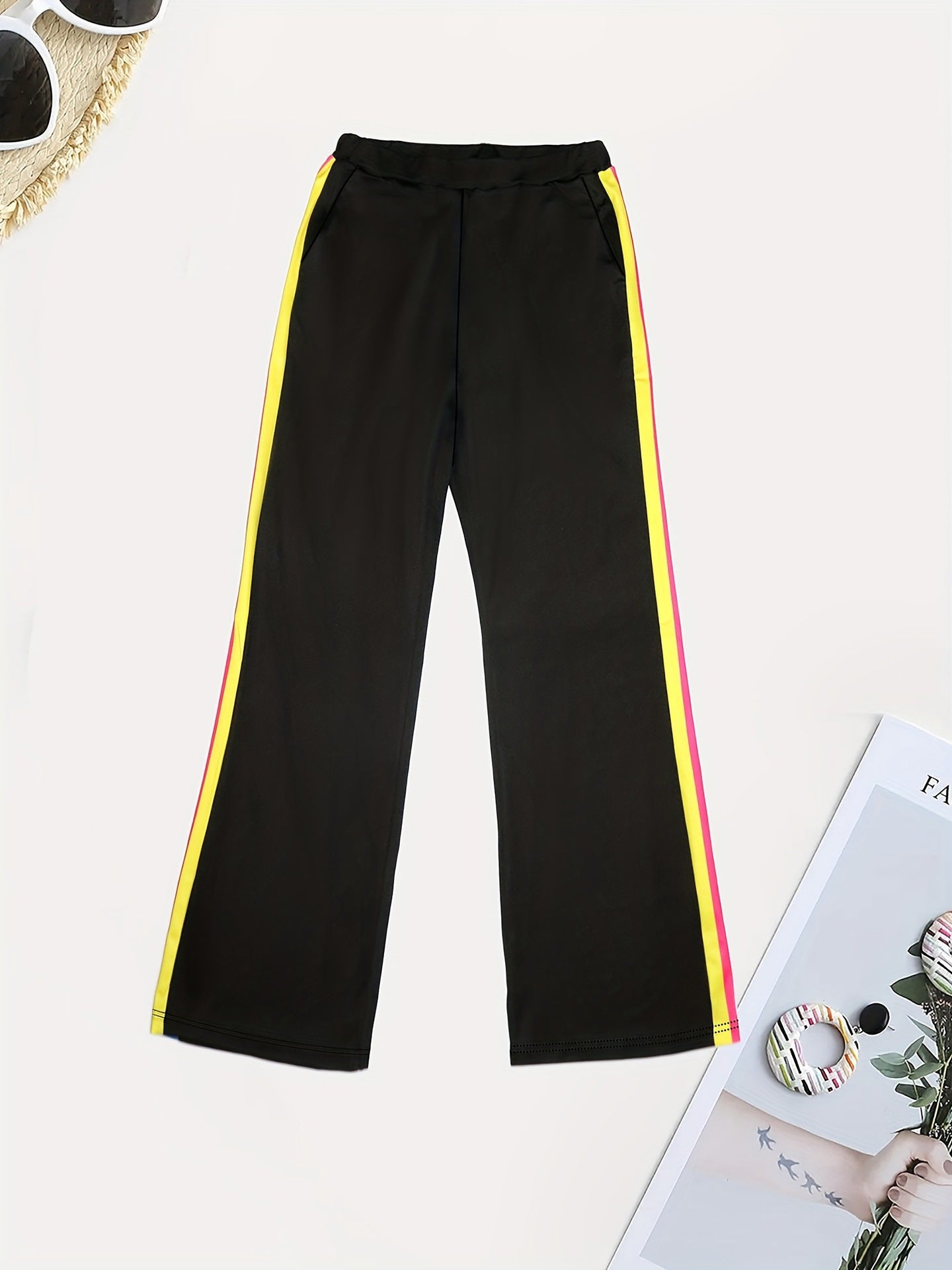 Color Block Side Stripe Women's Trousers 8
