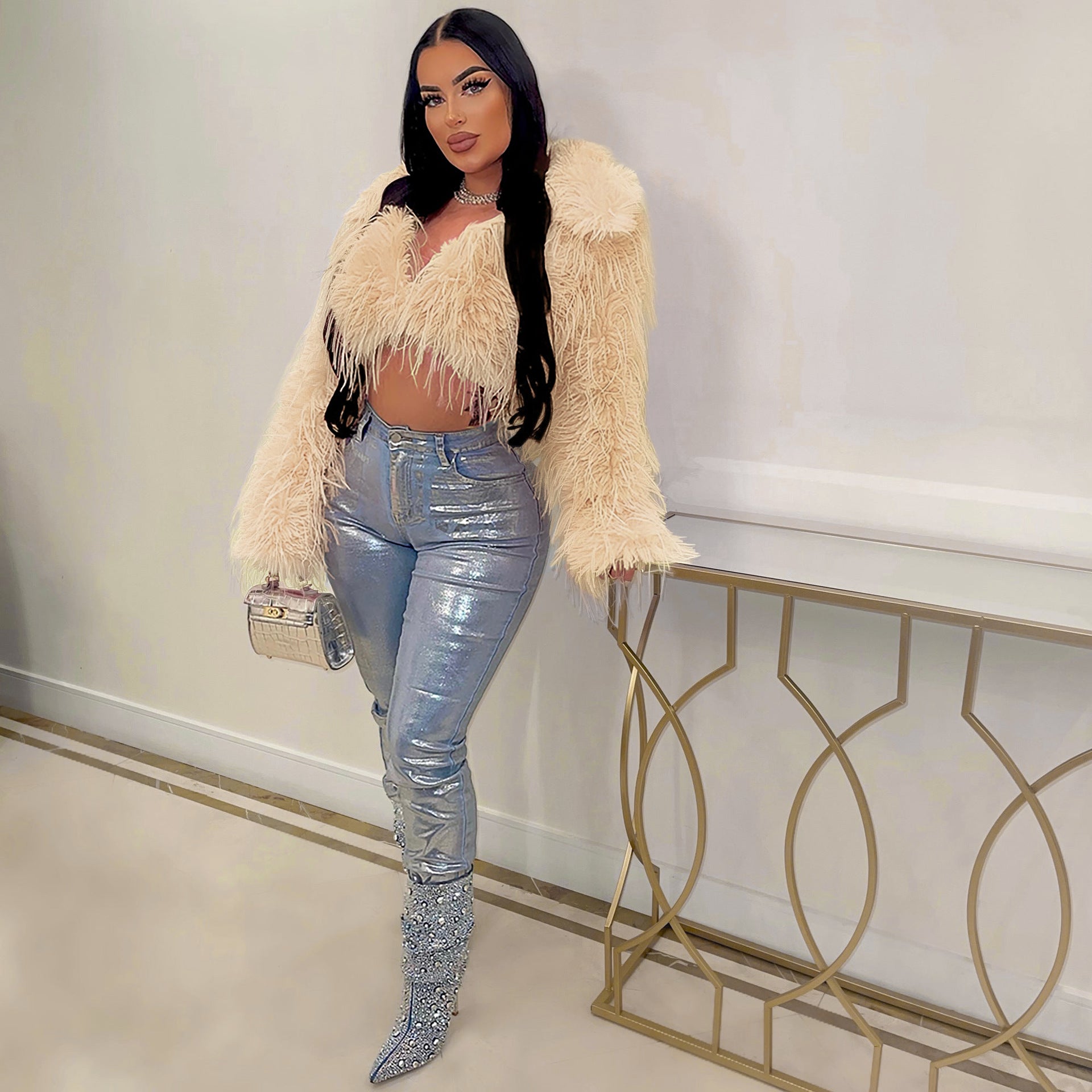 Women's Sexy Faux Fur Jacket 12