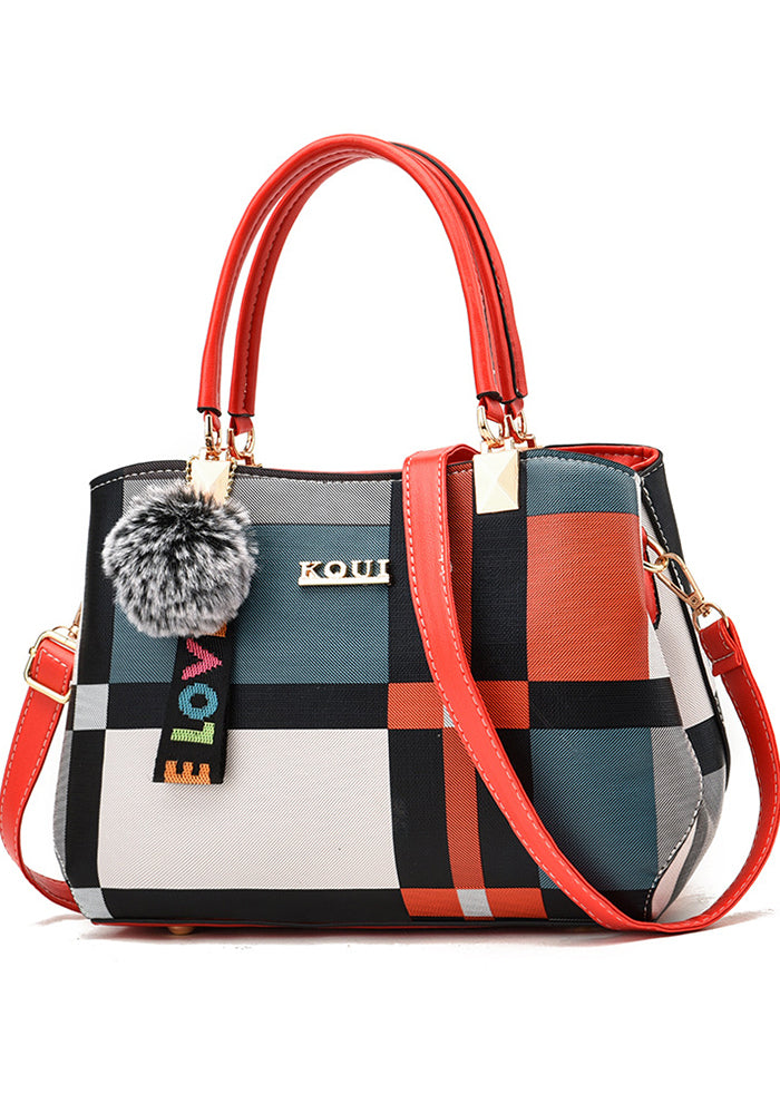 Women's Plaid Handbag Fashion Lady Mother Shoulder Crossbody Bag