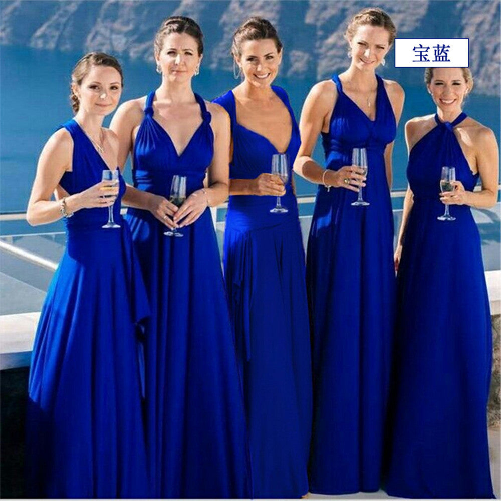 Women Sexy Cross Backless Bandage Long Dress 65