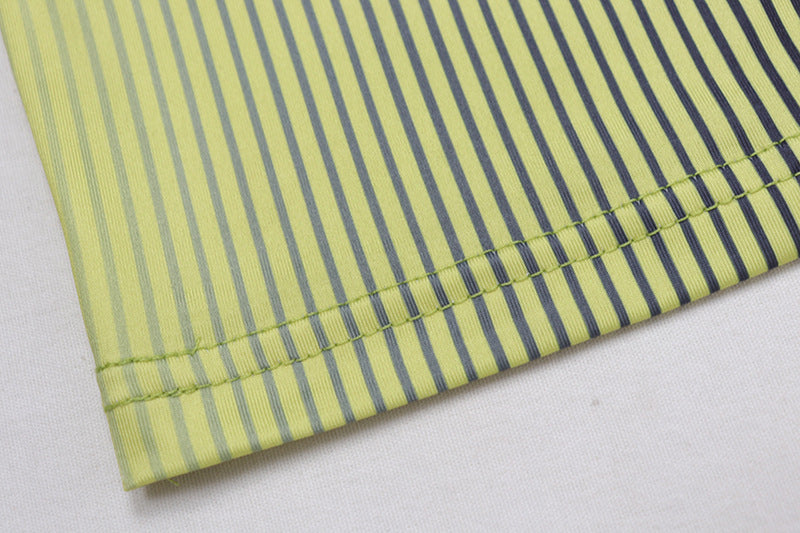 Women striped printed dress suspender style printed v-neck Bodycon 12