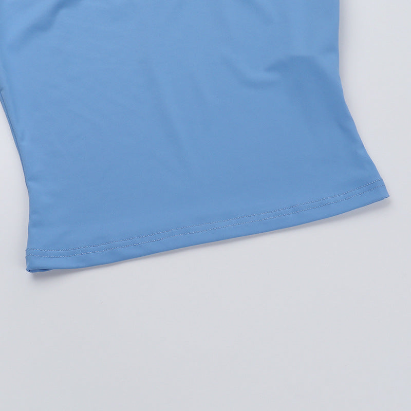 Plus Size Women contrast lace suspender top and shorts two-piece set 11