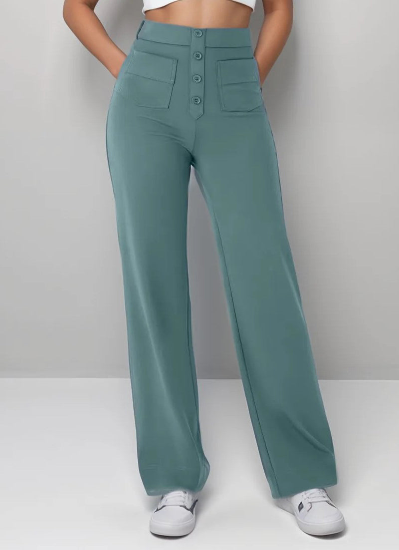 Women Casual Stretchy Pocket Pants 6