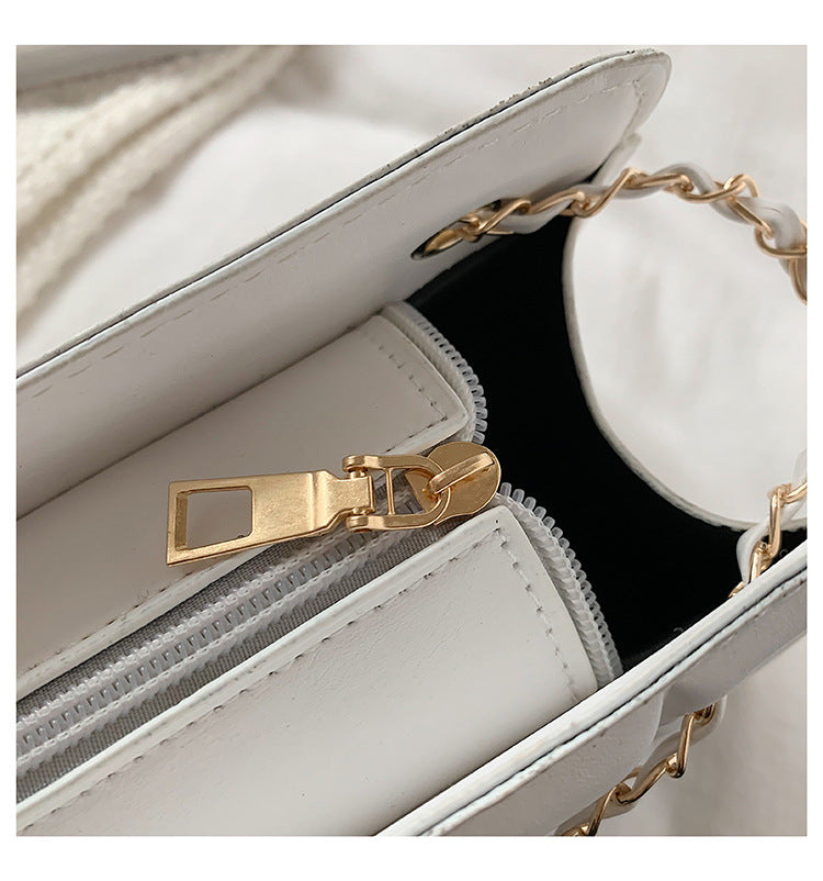 Women Retro Chain Solid Shoulder Bag 50