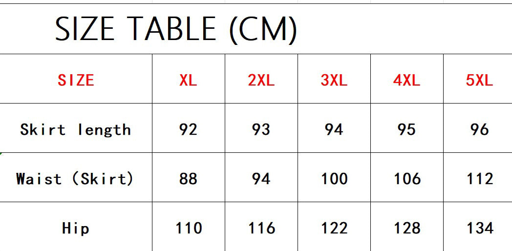 Plus Size Women's Denim Casual Long Skirt 6