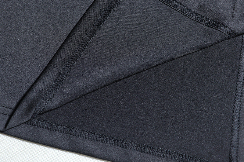 Women Sexy Slash Shoulder Solid Backless Slit Dress 7