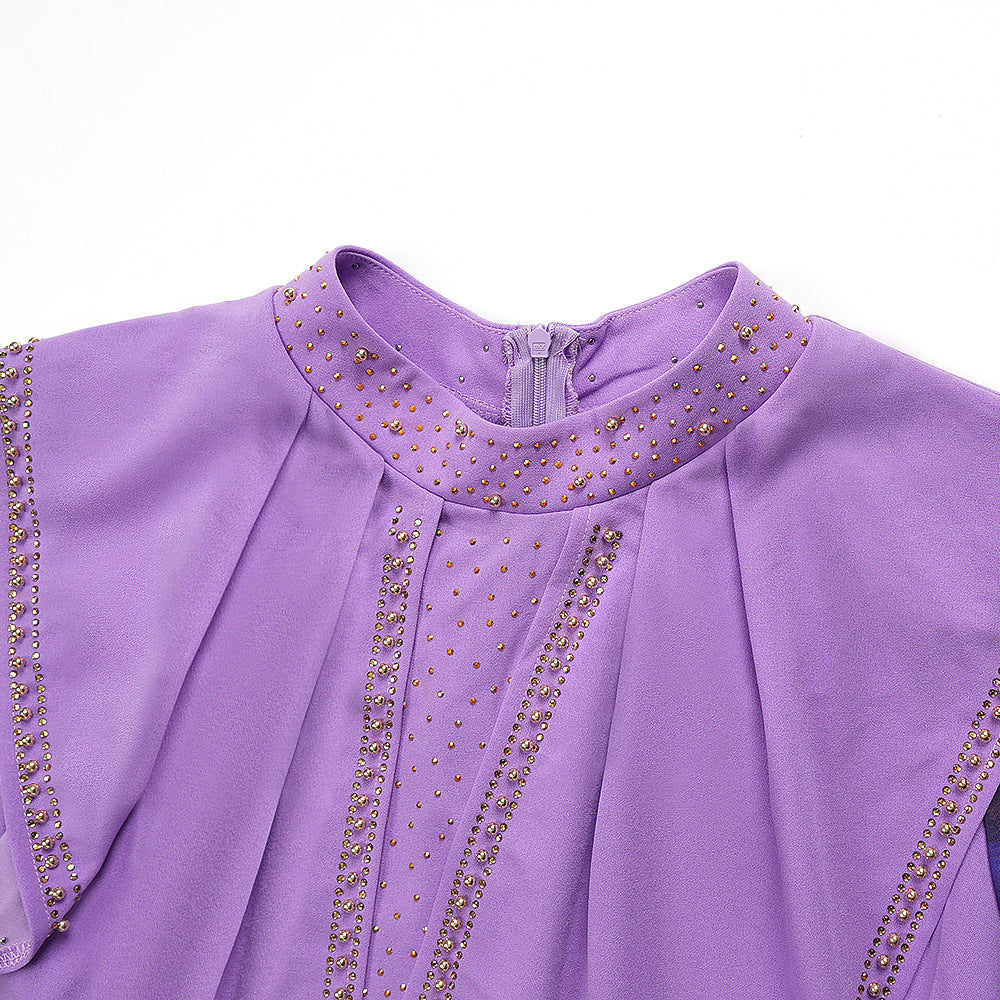 Plus Size Women African Elegant Print Long Sleeve Dress 20