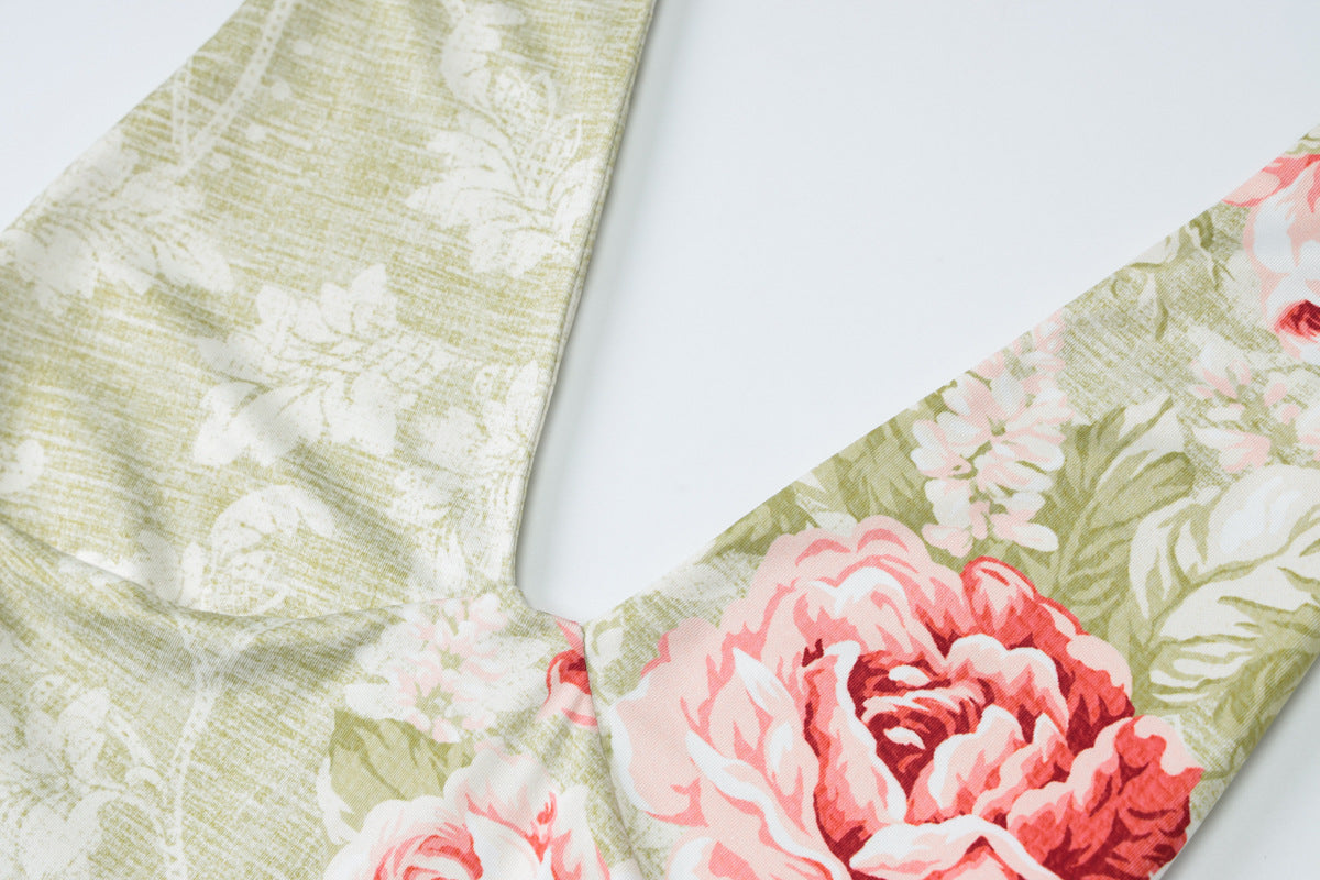 Women Summer Sexy Halter Neck Lace-Up Backless Slit Print Dress 10