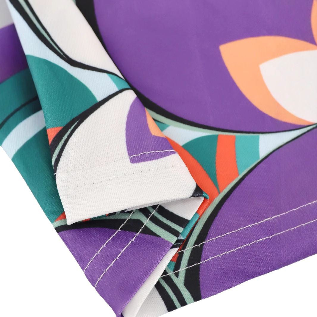 Plus Size Women's Printed Slim Waist Chic V-Neck Slit Belted Shirt Dress 8