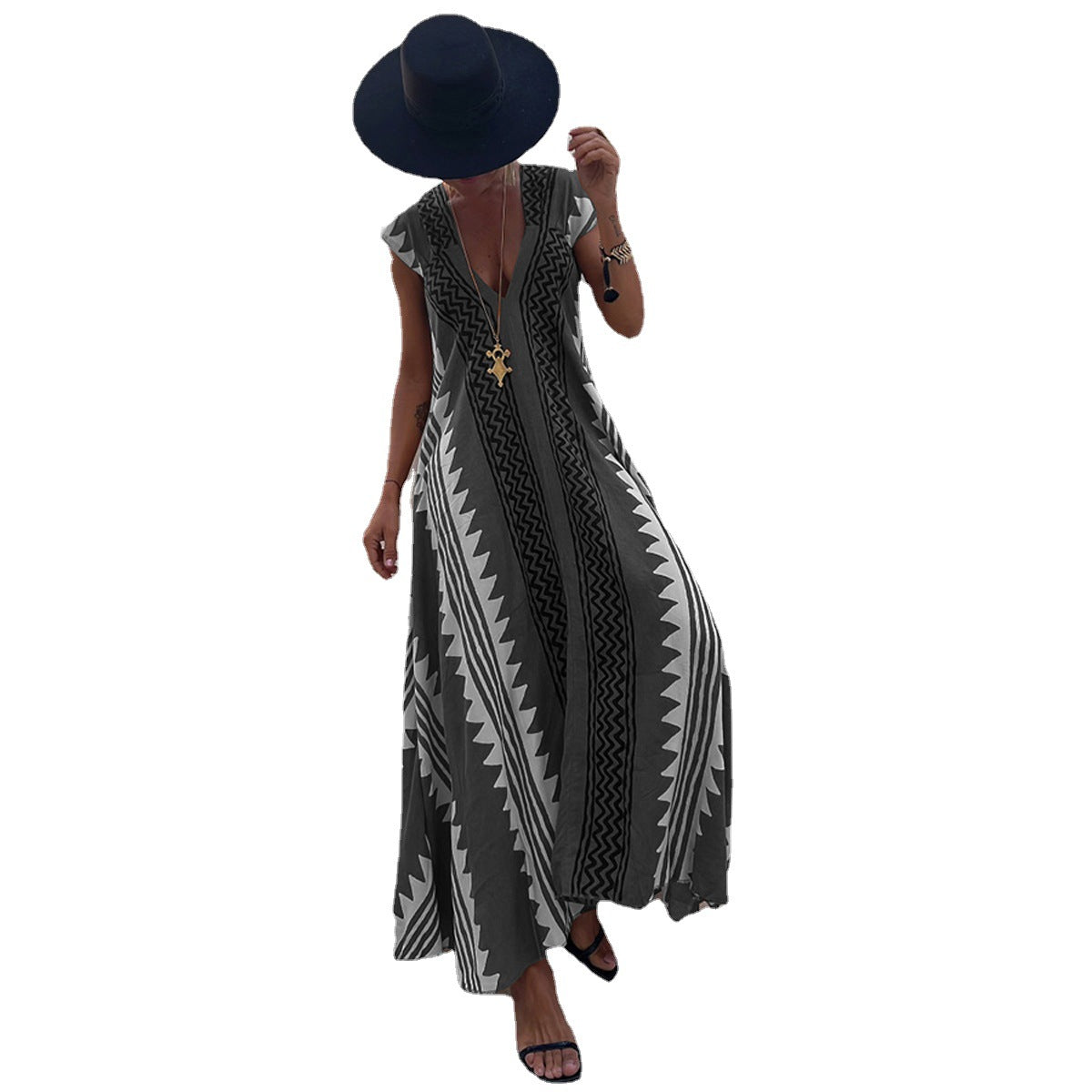 Casual Dress Holidays Women's Loose Maxi Dress 13