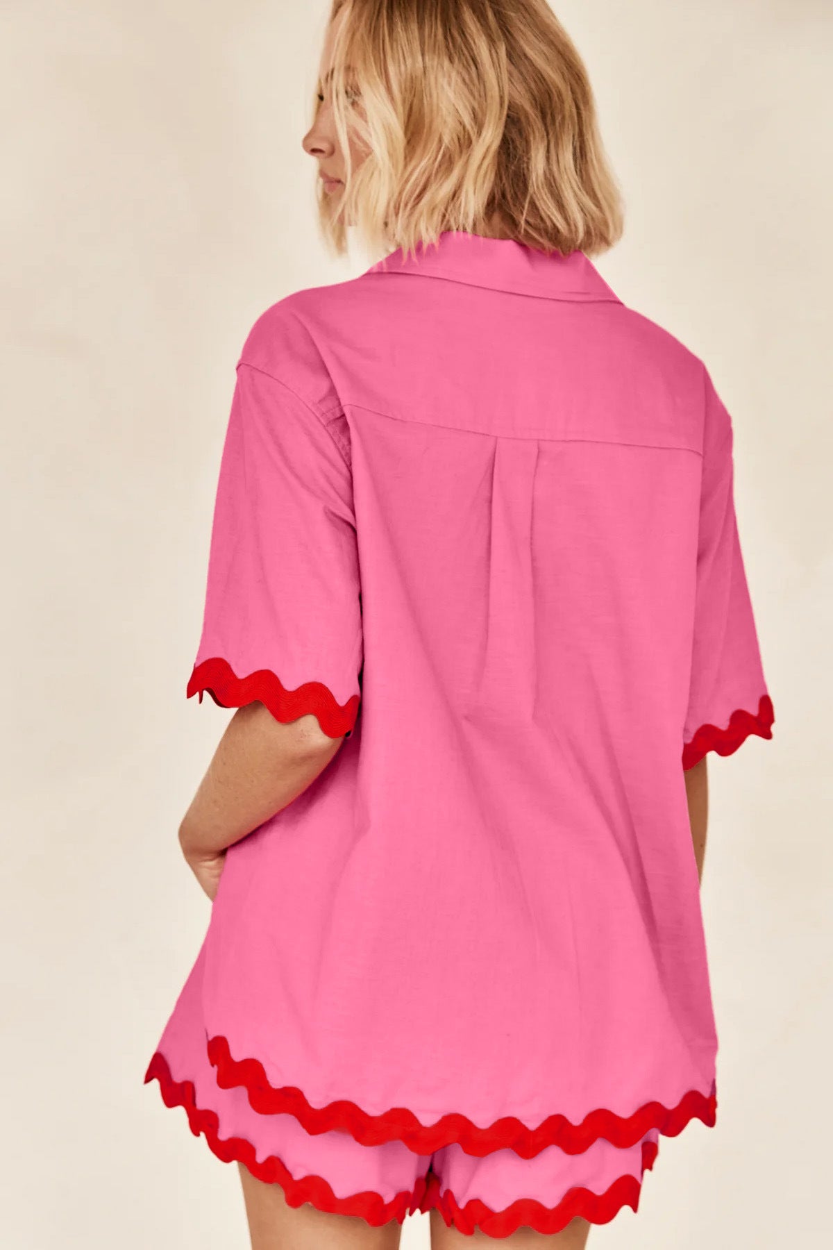 Women Shirt Casual Two Piece Set 32