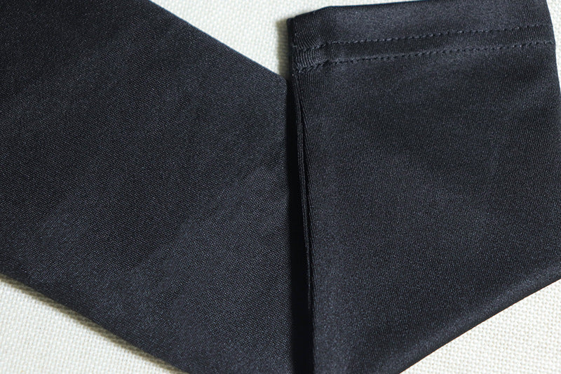 Women Solid Color One-Piece Lace-Up Round Neck Long Sleeve Tight Fitting Fitness Jumpsuit 16