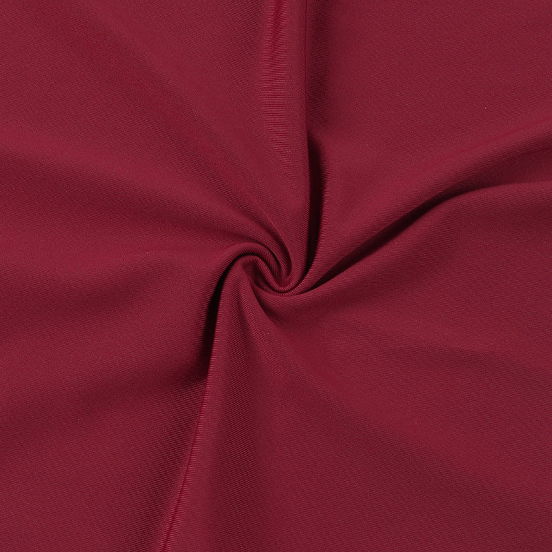 Spring Sexy Off Shoulder Low Back Long Sleeve Short Dress 15