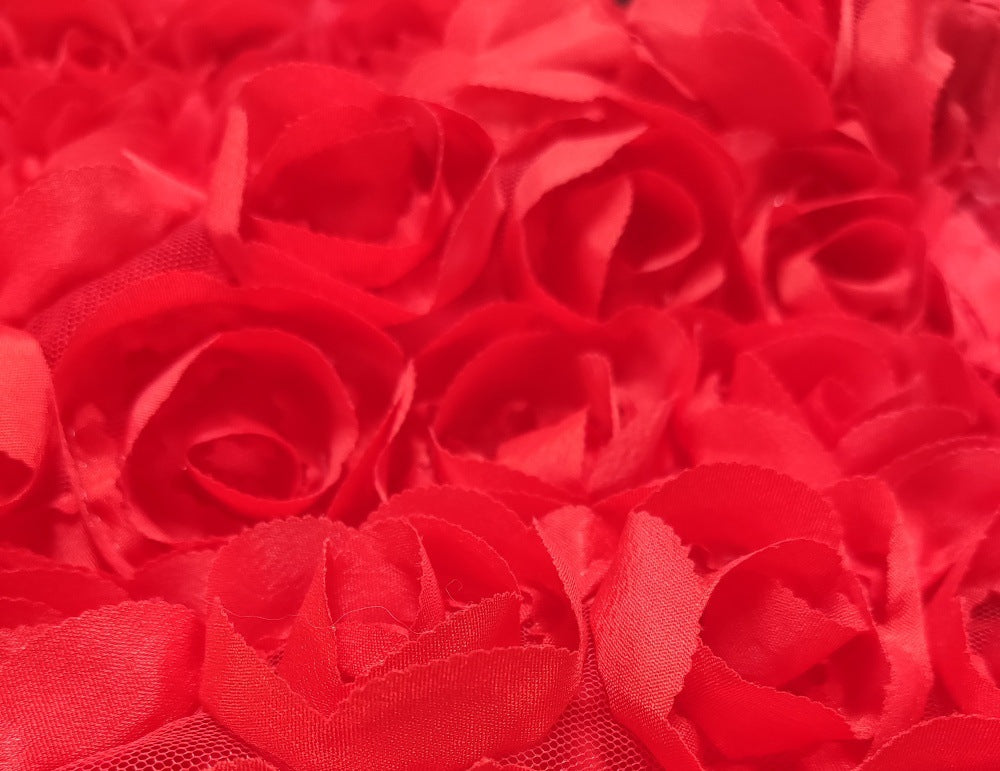 Women Sexy Flower Strapless Bodycon Dress 12