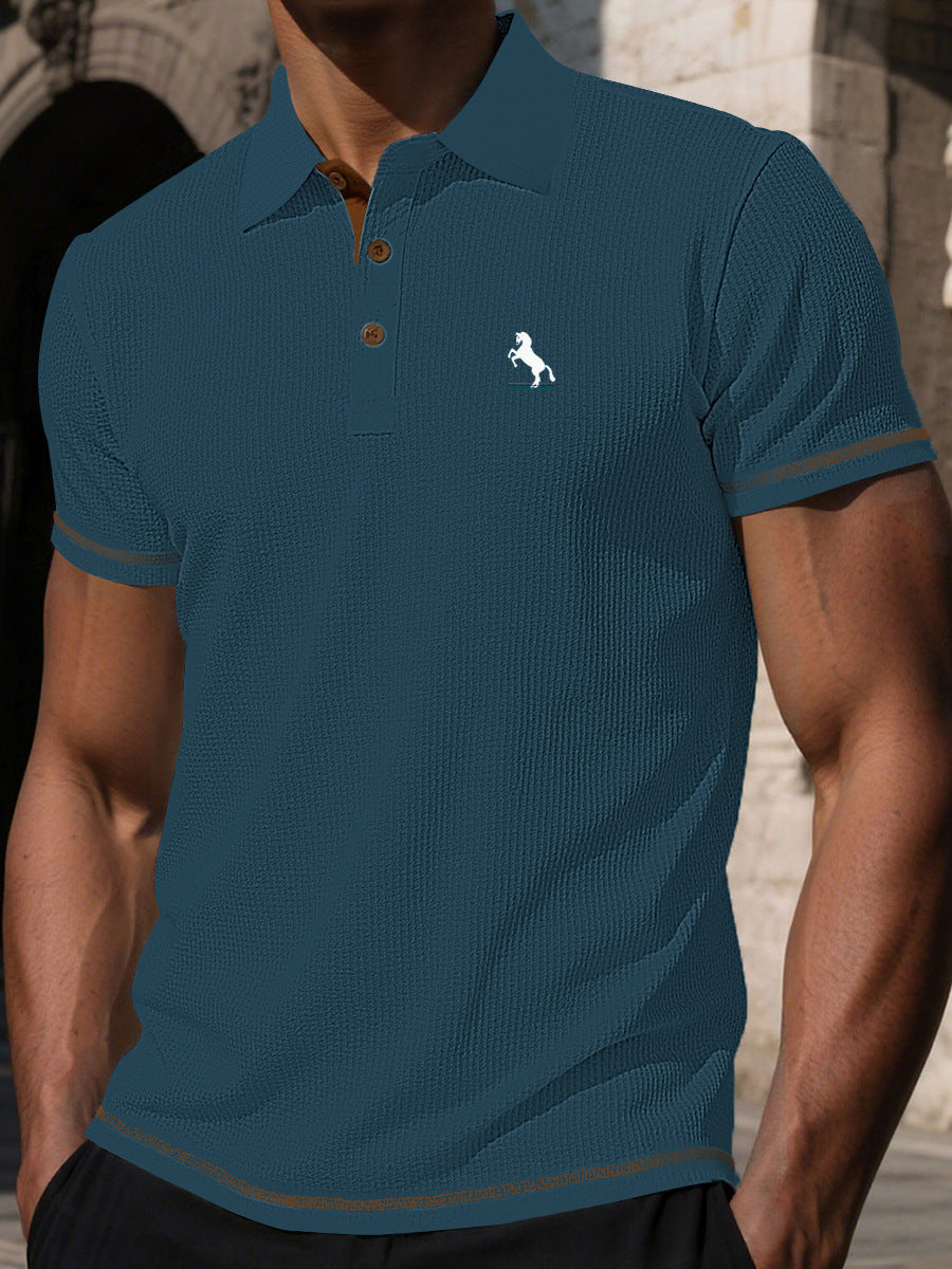 Men's Summer Solid Short Sleeve Printed T-Shirt 6