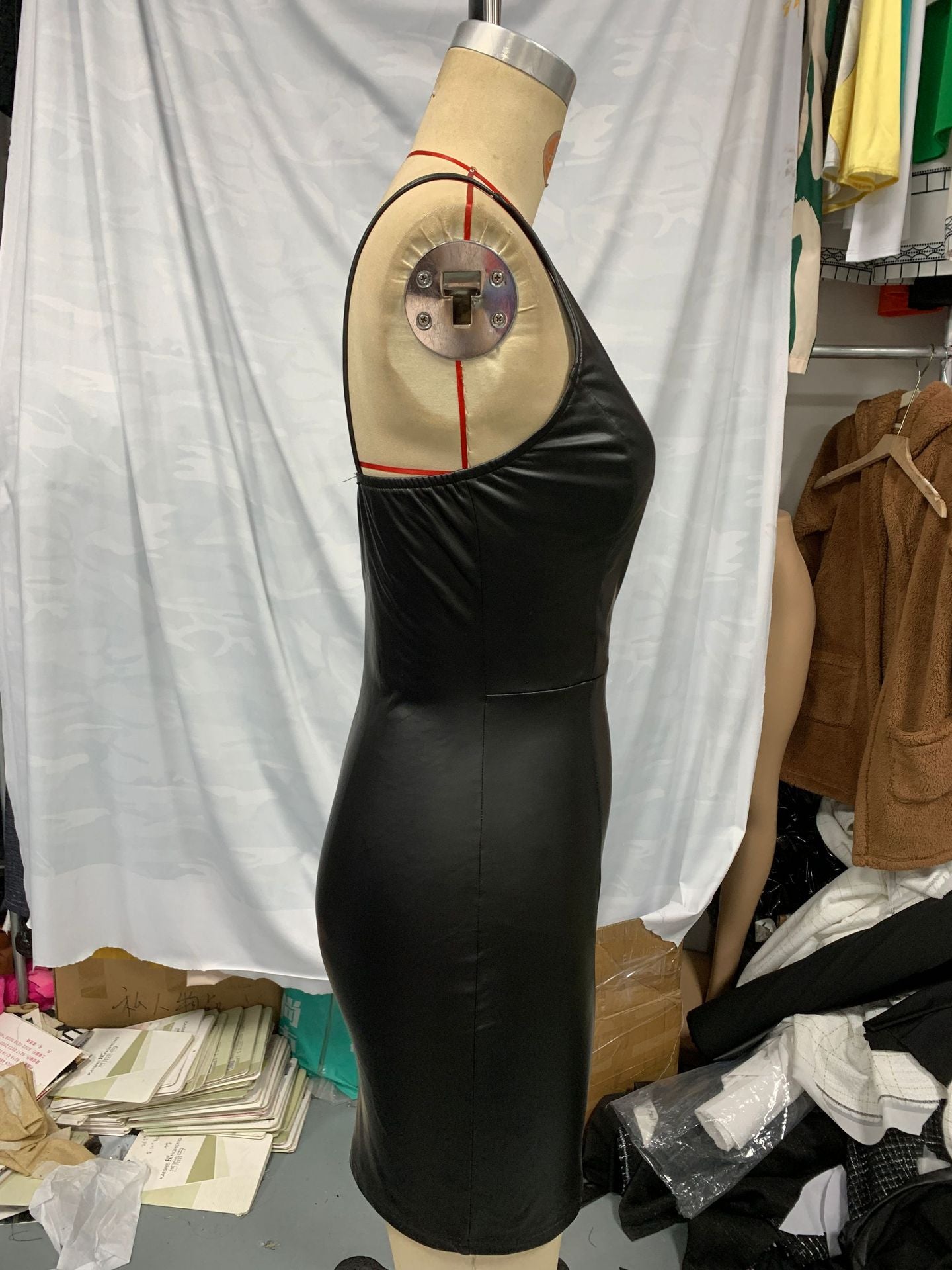 Women Backless Strapless Bodycon Dress 8