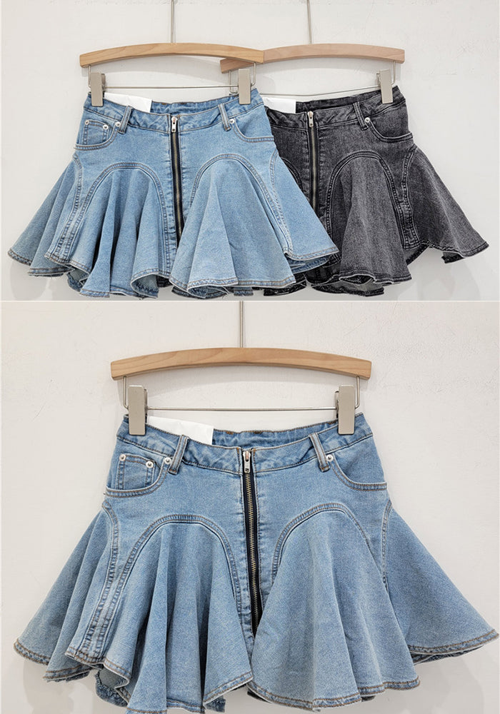 Women Summer Ruffle Skirt