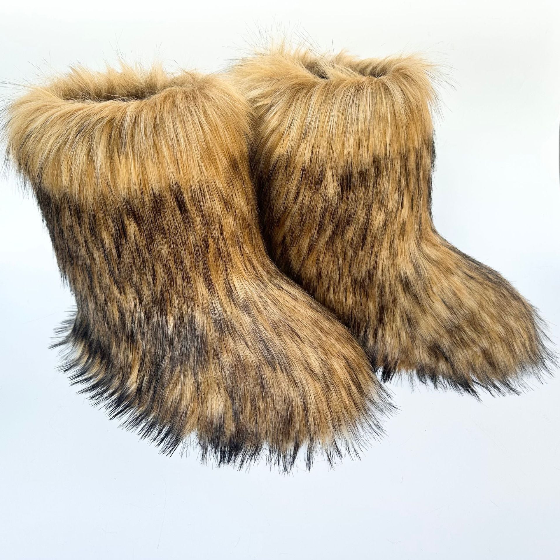 Women Furry Mid-length Snow Boots