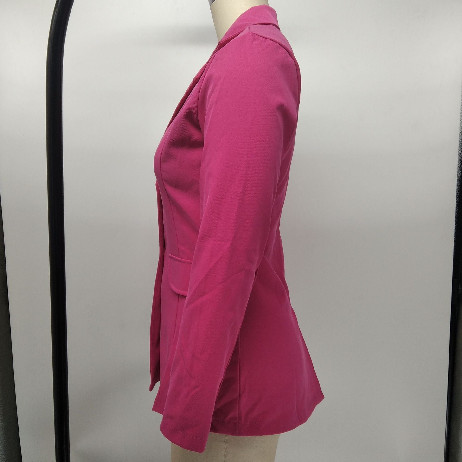 Fashion Women'S Solid Color Slim Fit Blazer Jacket 13