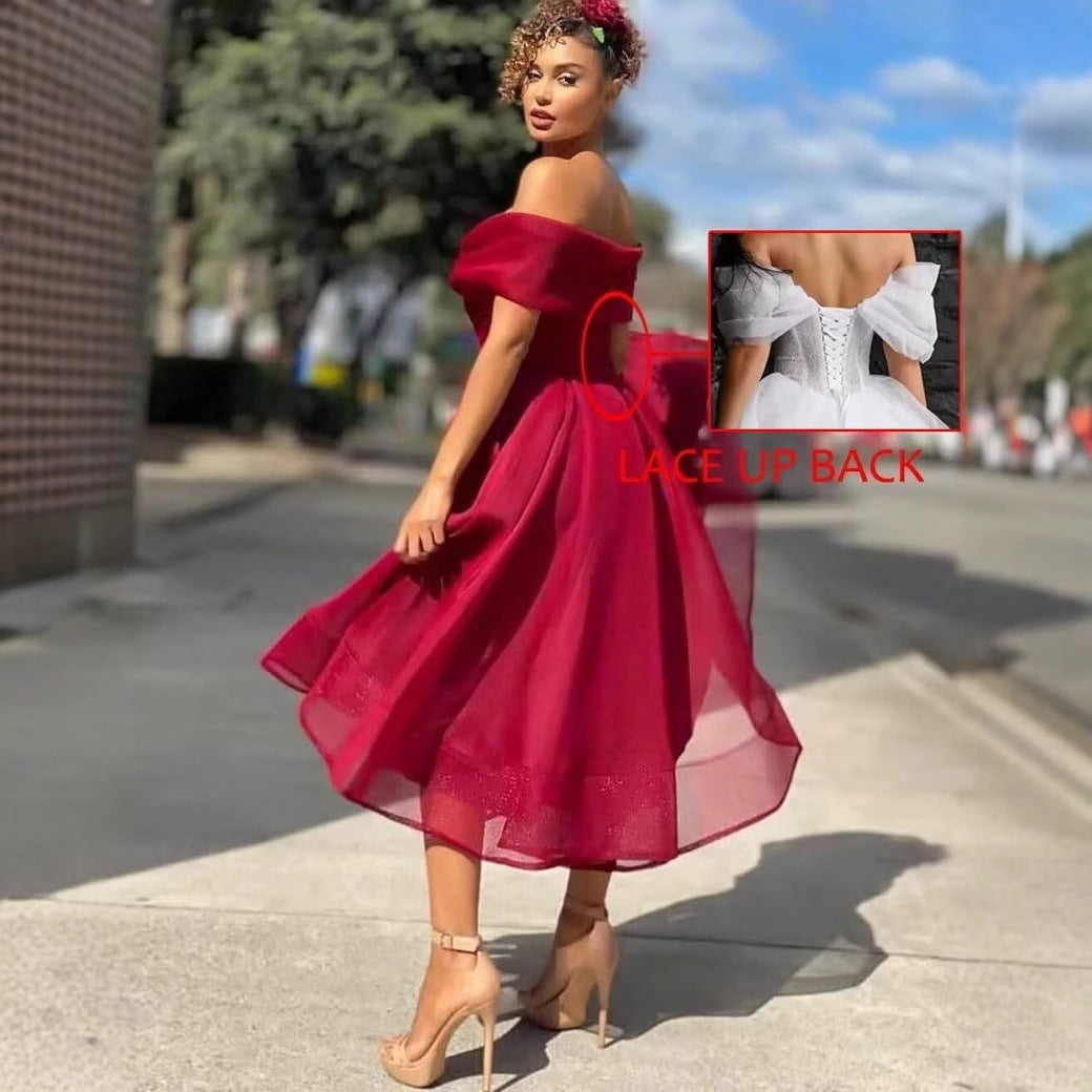 Women Sexy Off-Shoulder Dress（Processing time need 3-6 days） 18