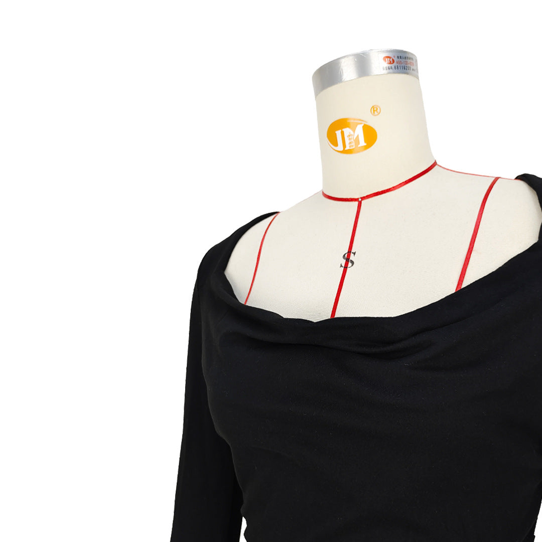 Women Sexy Backless Lace-Up Slit Long Sleeve Dress 23