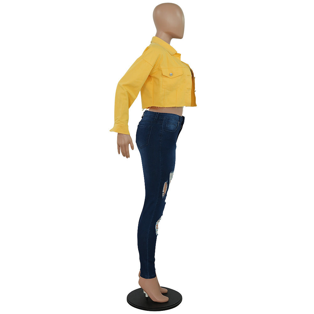 Women Fashion Denim Coat 17