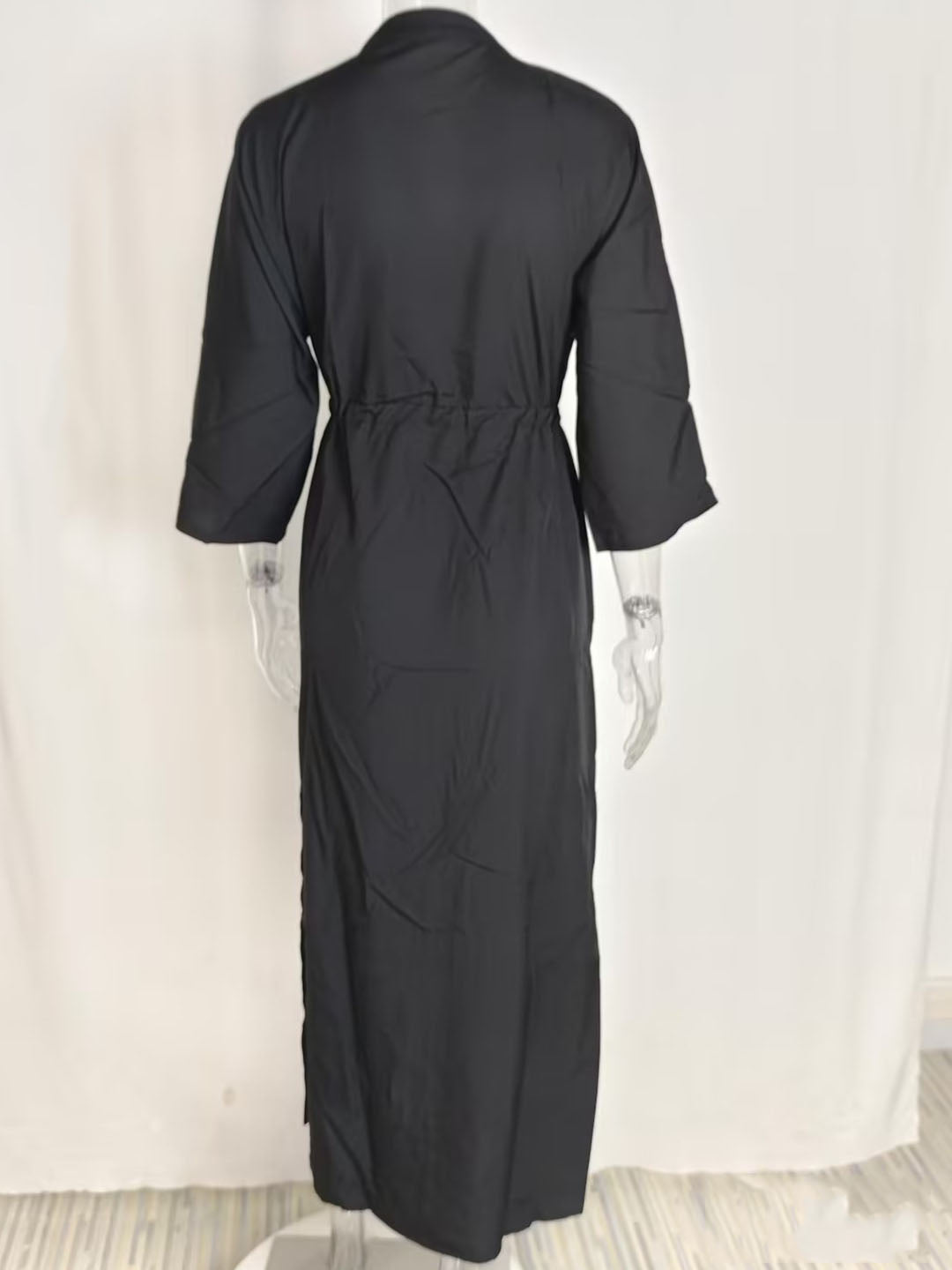 Women spring elegant Solid Maxi dress 21