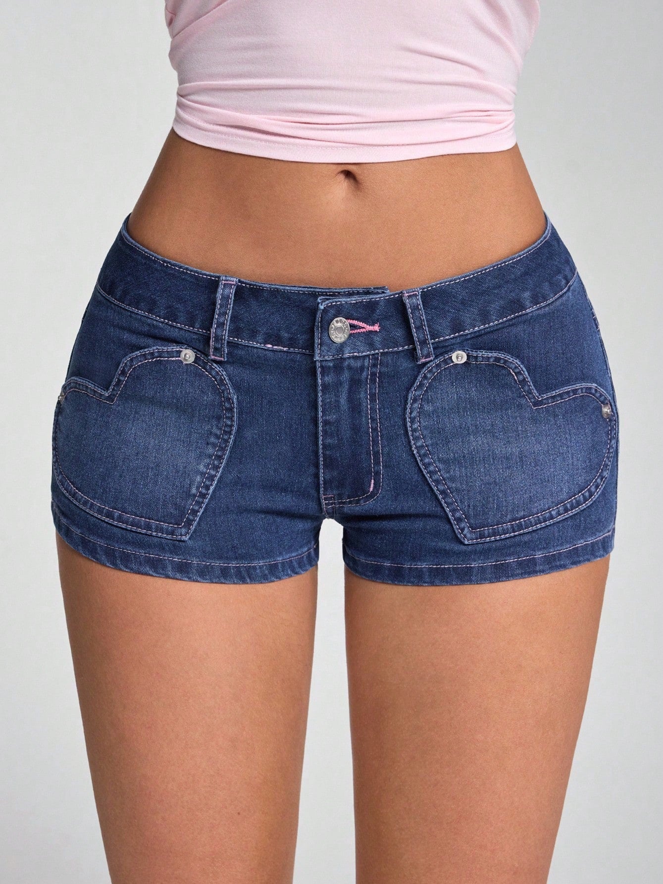 Women Casual Stretchy Denim Shorts 6