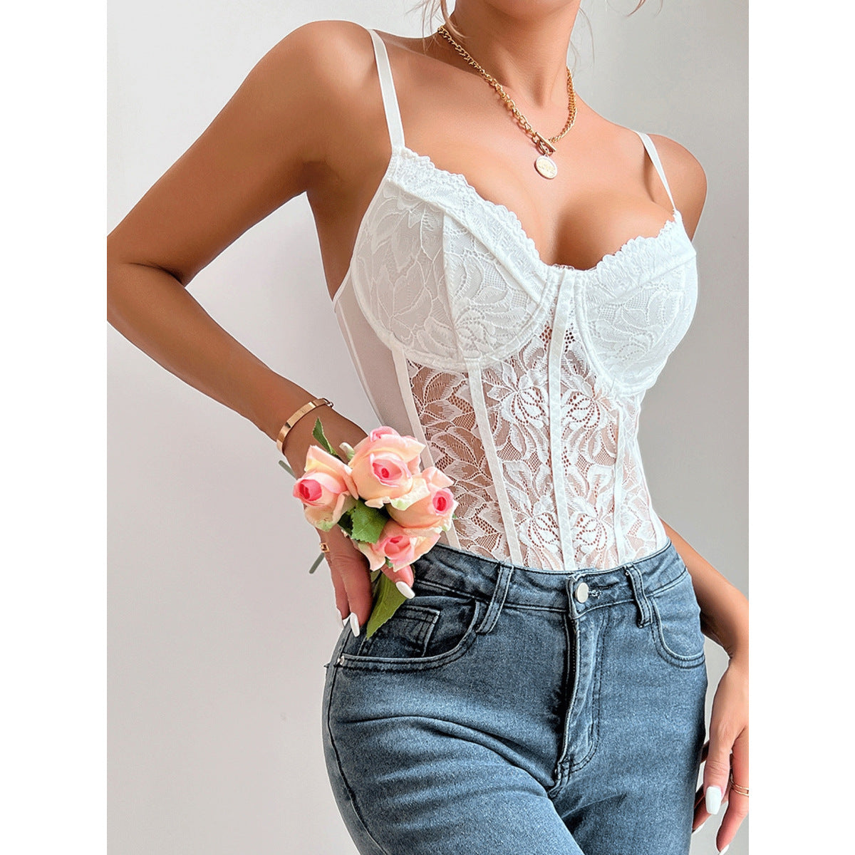 Women French Sexy Two-Piece Lingerie Set 3