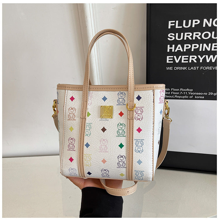 Women Popular Handbags Single Shoulder Bag Printed Bucket Bag Crossbody Bag 31
