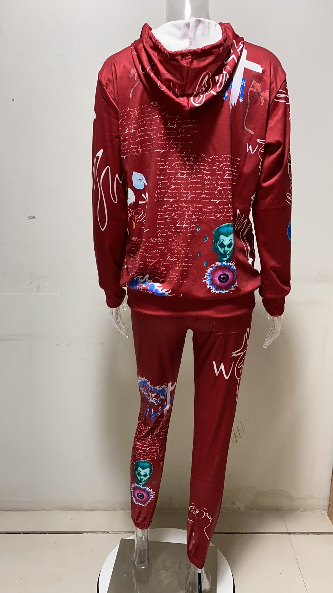 Autumn And Winter Women's Letter Print Casual Two-Piece Hoodies Sweatpants Two Piece Set 26