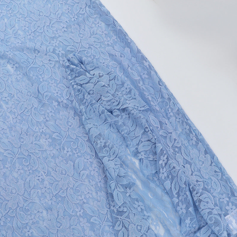 Women Holidays Lace See-Through Sexy Strap Dress 12