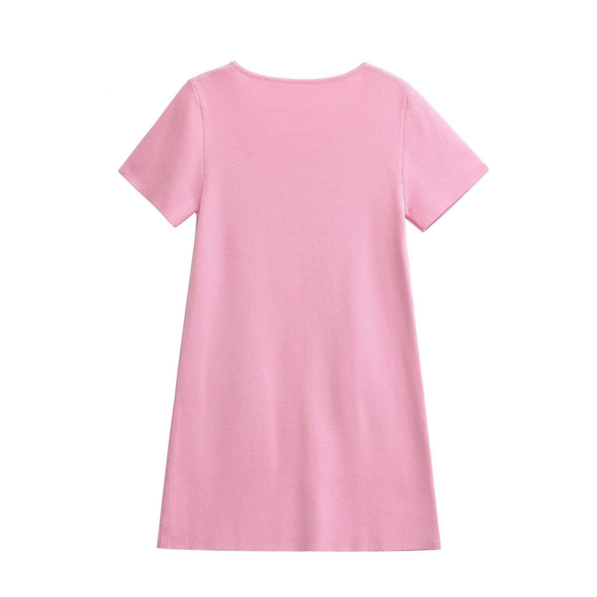 Women's Bow-Decorated Round-Neck Slim Knitting Dress 3