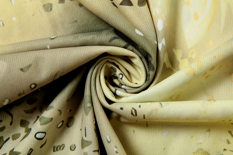 Fashion Women's V-Neck Low-Cut Camisole with Ruffle Edge Floral Print Skirt Set 17