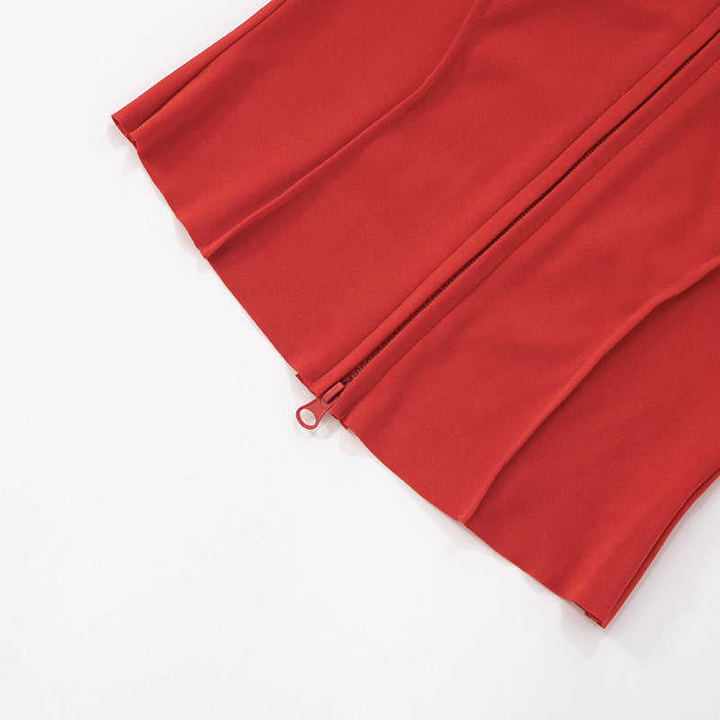 Women Summer Sexy Sport Sleeveless Zippered Tank Top with Shorts, Two-Piece Set 15