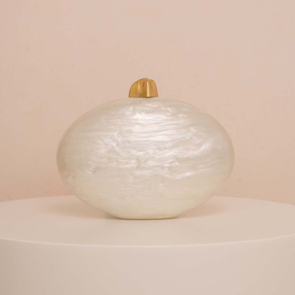 Beige Acrylic Evening Clutch Shoulder/Crossbody Wedding Bag 8