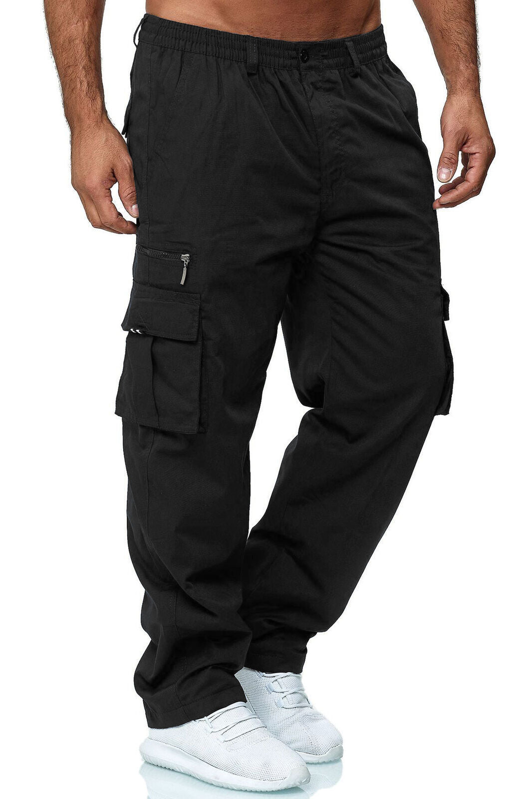 Men's Casual Multi Pocket Loose Cargo Outdoor Pant 4