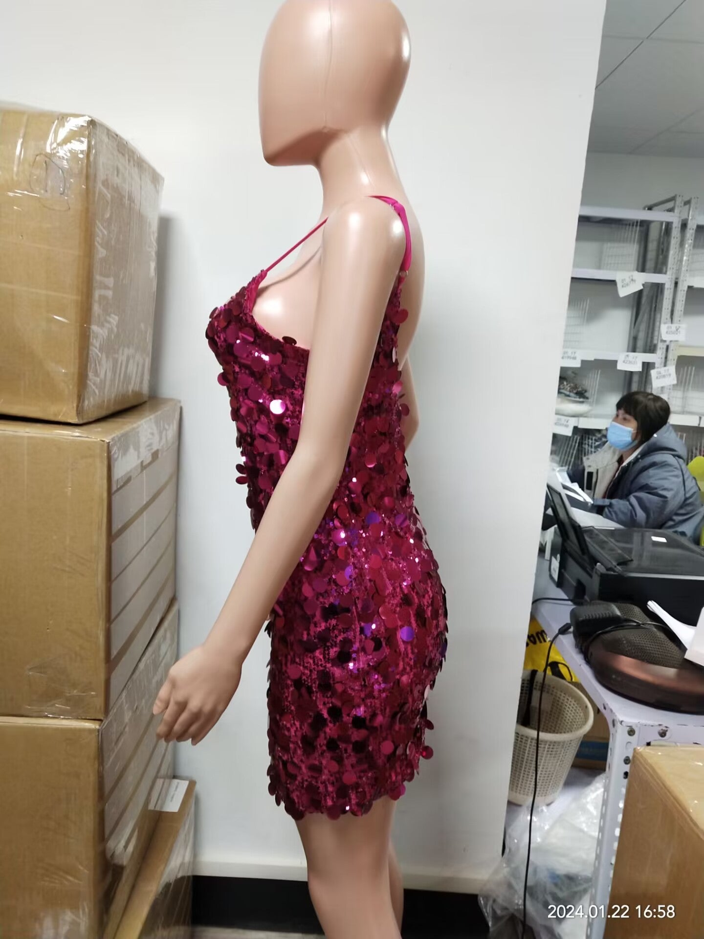 Women's Strap Sexy Low Back Dress 9