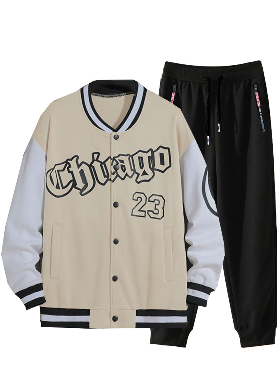 Men's fall American casual baseball jacket 20