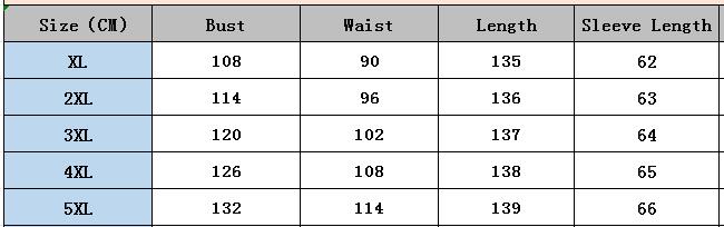 Plus Size African Women's Printed Wrap V-Neck Long Sleeve Maxi Dress 9