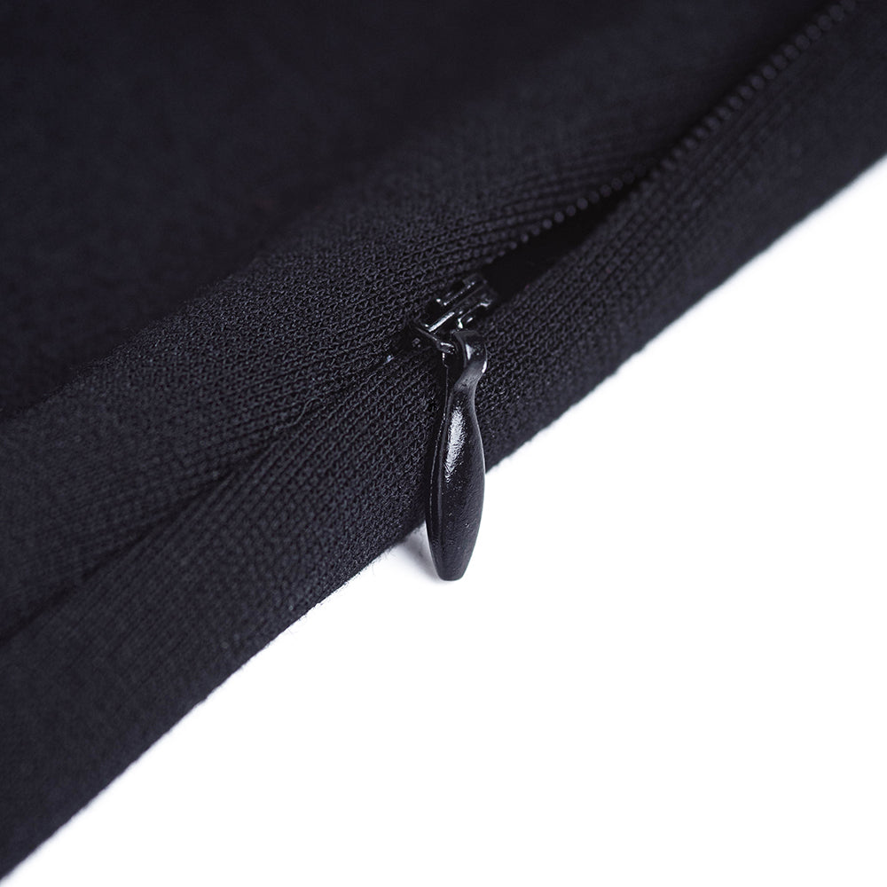 Women Summer Round Neck Sleeveless Colorblock Zip Dress 7