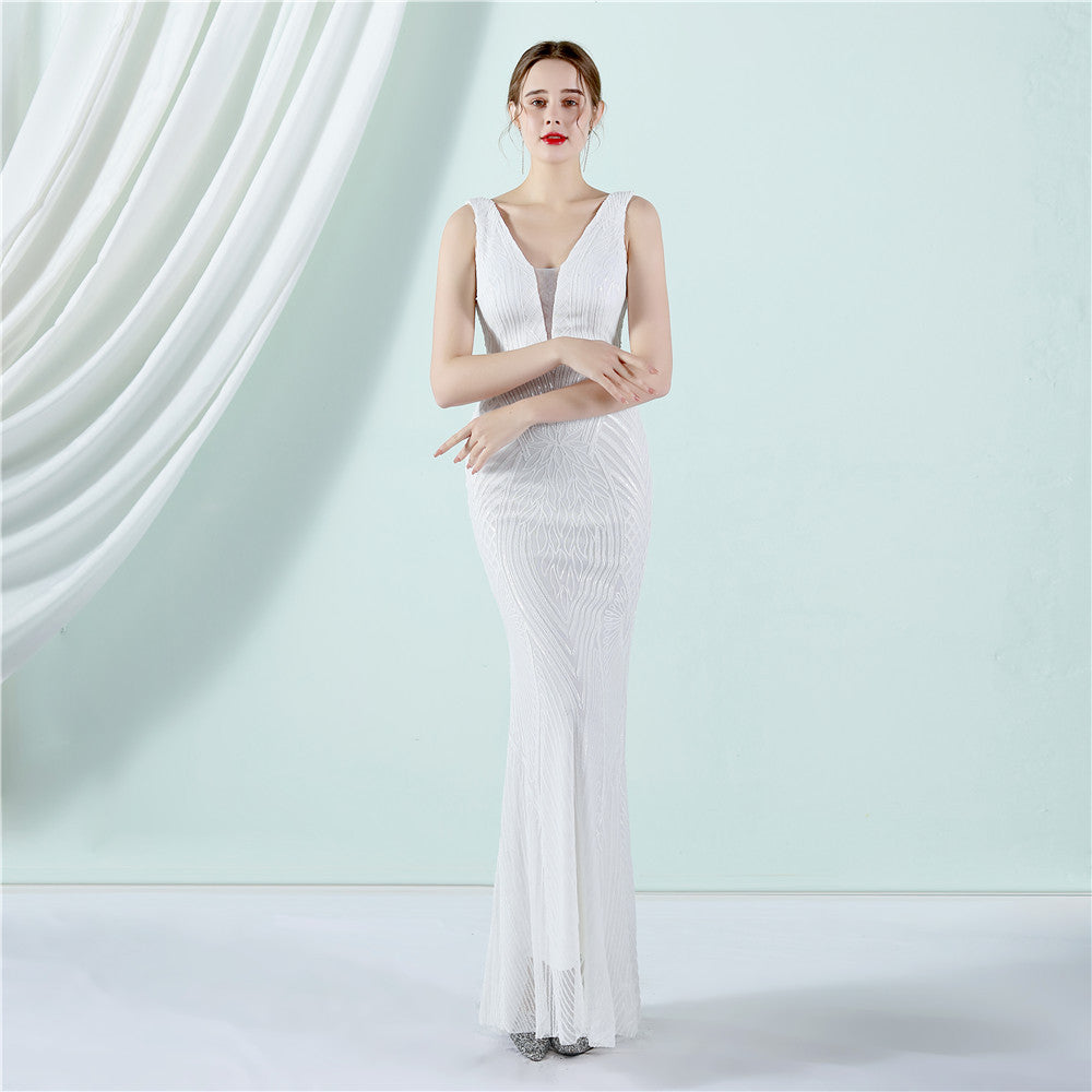 Long Sequins Plus Size Beauty Formal Party Evening Dress 13