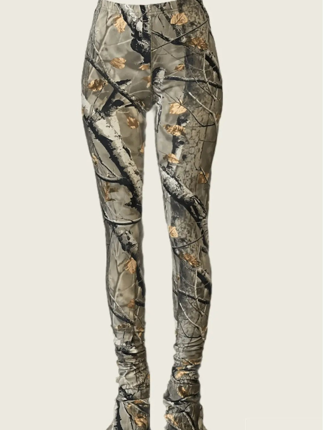 Women's Leaf Printed Casual Pants 5